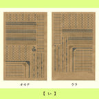 Retro Pattern Series Kraft Paper 3 Pieces / Kohunkan Kappansho