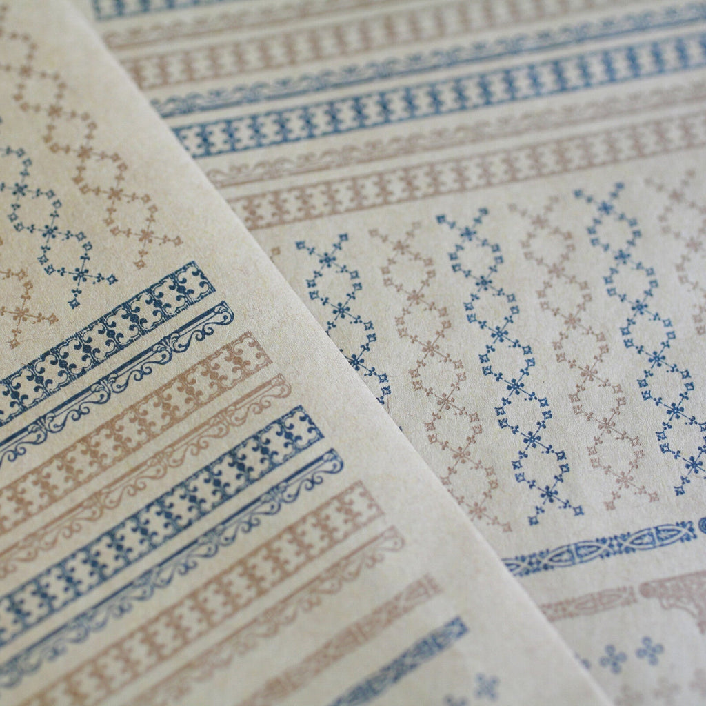 Retro Pattern Series Kraft Paper 3 Pieces / Kohunkan Kappansho