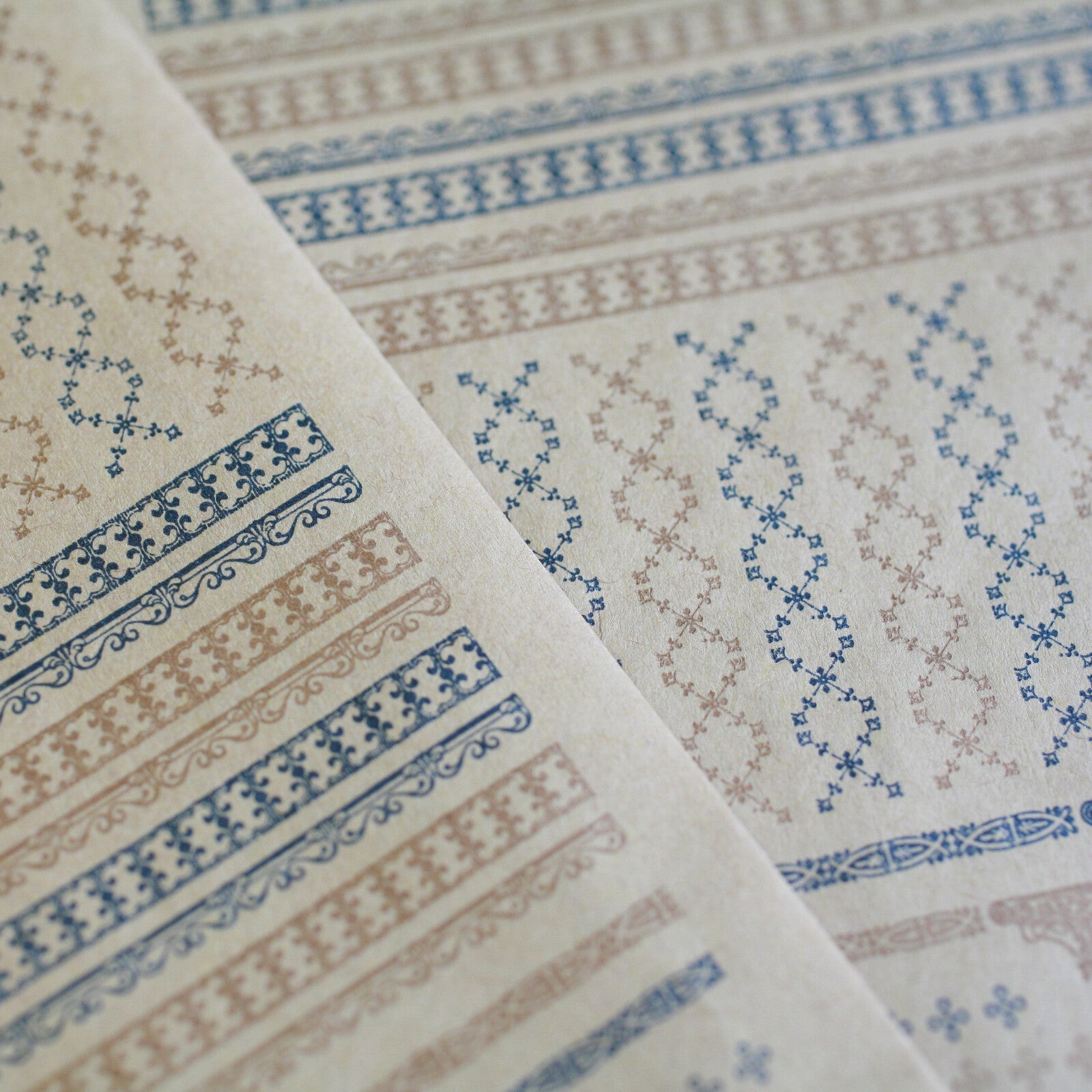 Retro Pattern Series Kraft Paper 3 Pieces / Kohunkan Kappansho