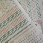 Retro Pattern Series Kraft Paper 3 Pieces / Kohunkan Kappansho