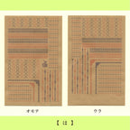 Retro Pattern Series Kraft Paper 3 Pieces / Kohunkan Kappansho