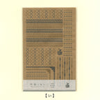 Retro Pattern Series Kraft Paper 3 Pieces / Kohunkan Kappansho
