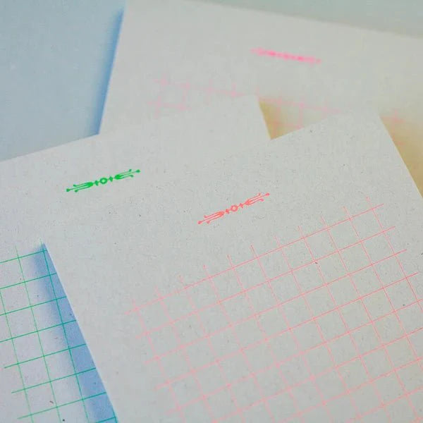 Retro Pattern Series Nostalgic Texture Straw Writing Paper Neon / Kohunkan Kappansho
