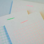 Retro Pattern Series Nostalgic Texture Straw Writing Paper Neon / Kohunkan Kappansho
