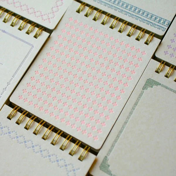 Retro Pattern Series Ring Memo Pad / Kohunkan Kappansho