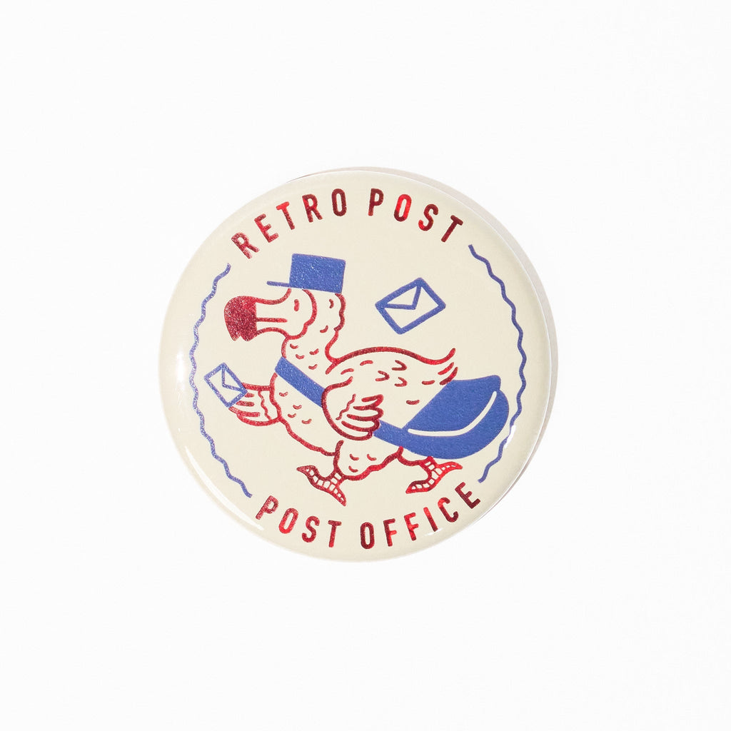 ROKKAKU x ob1toy Retro Post Foil-Stamped Badge / ROKKAKU