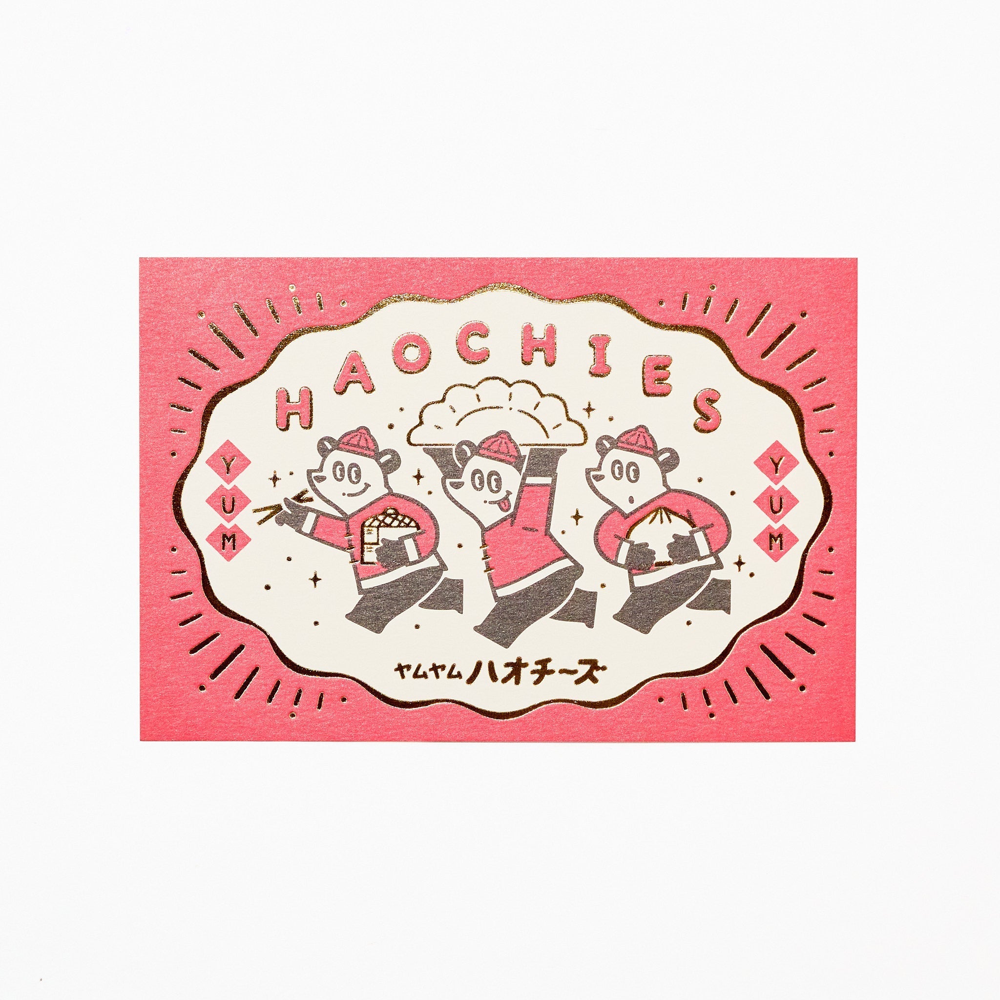 ROKKAKU x ob1toy Retro Postal Foil-Stamped Postcard / ROKKAKU