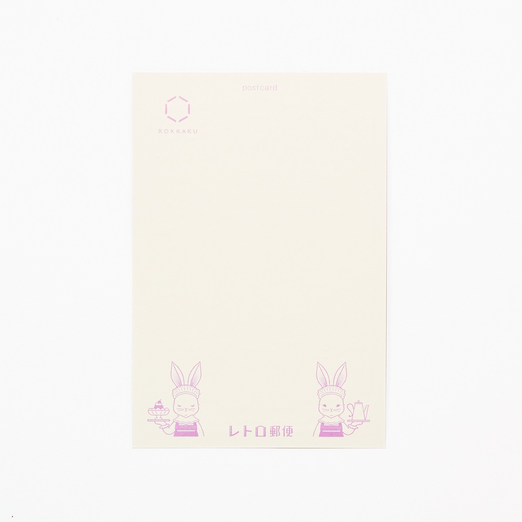 ROKKAKU x ob1toy Retro Postal Foil-Stamped Postcard / ROKKAKU