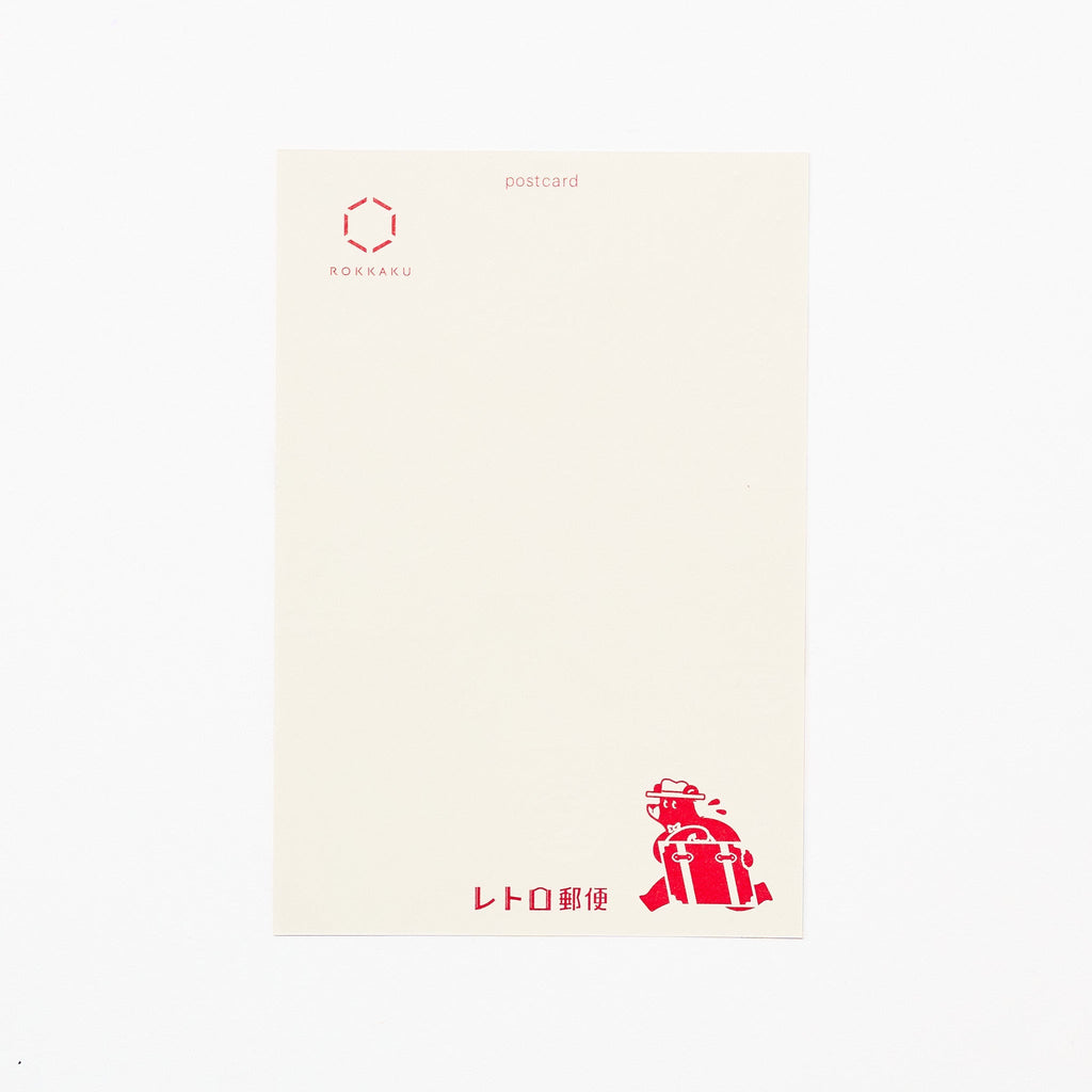 ROKKAKU x ob1toy Retro Postal Foil-Stamped Postcard / ROKKAKU