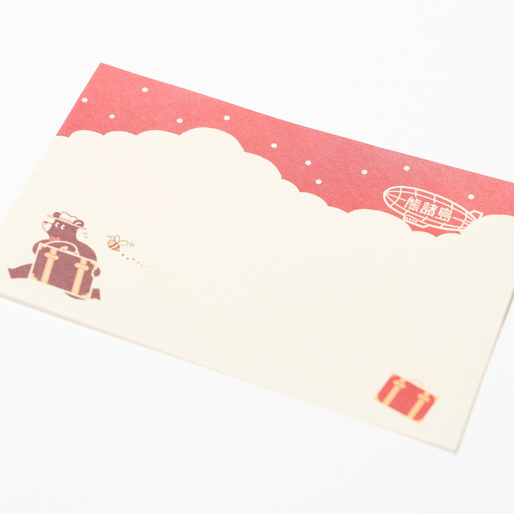 ROKKAKU x ob1toy Travel Bear Foil-Stamped Mini Letter Set / ROKKAKU