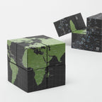 Rotating Paper Cube Globe Assembling Kit / Marumo Printing