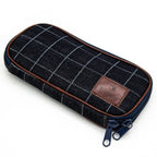 Round Zip Denim Pen Case / Luddite