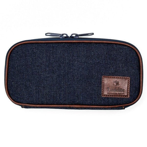 Round Zip Denim Pen Case / Luddite