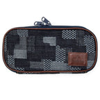 Round Zip Denim Pen Case / Luddite
