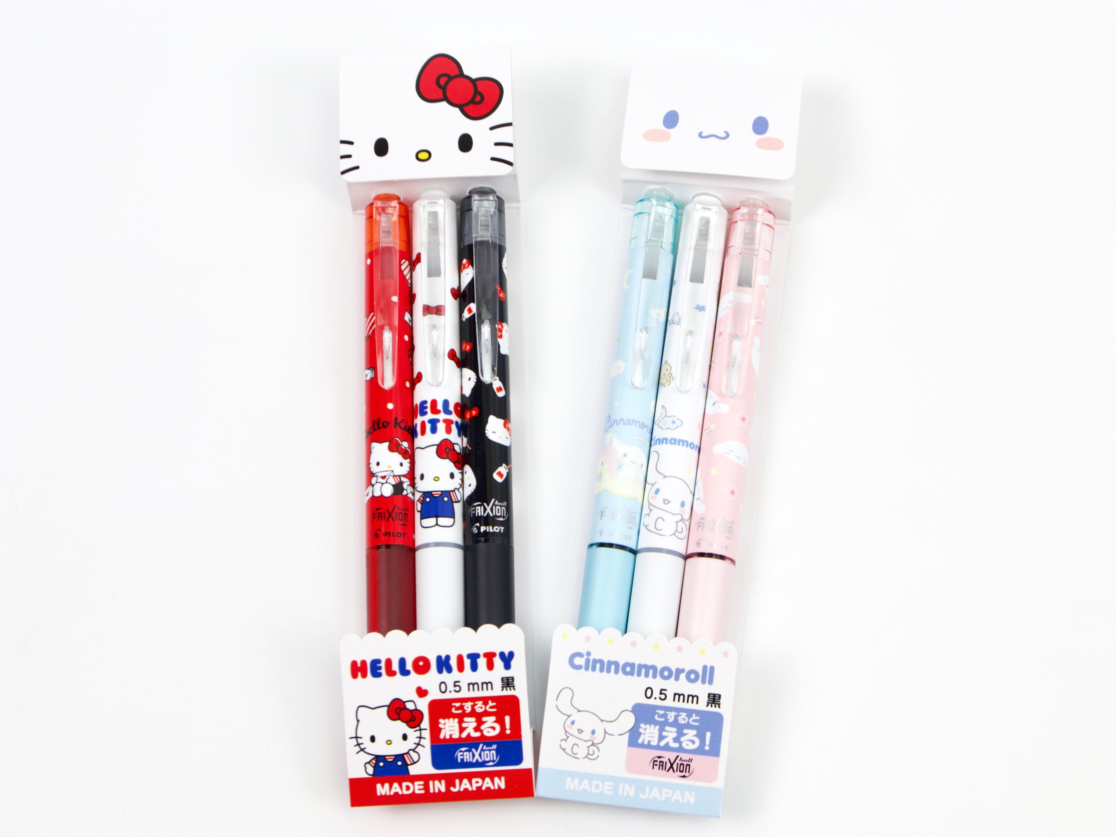 Sanrio Frixion Ball Knock 3 Pen Set