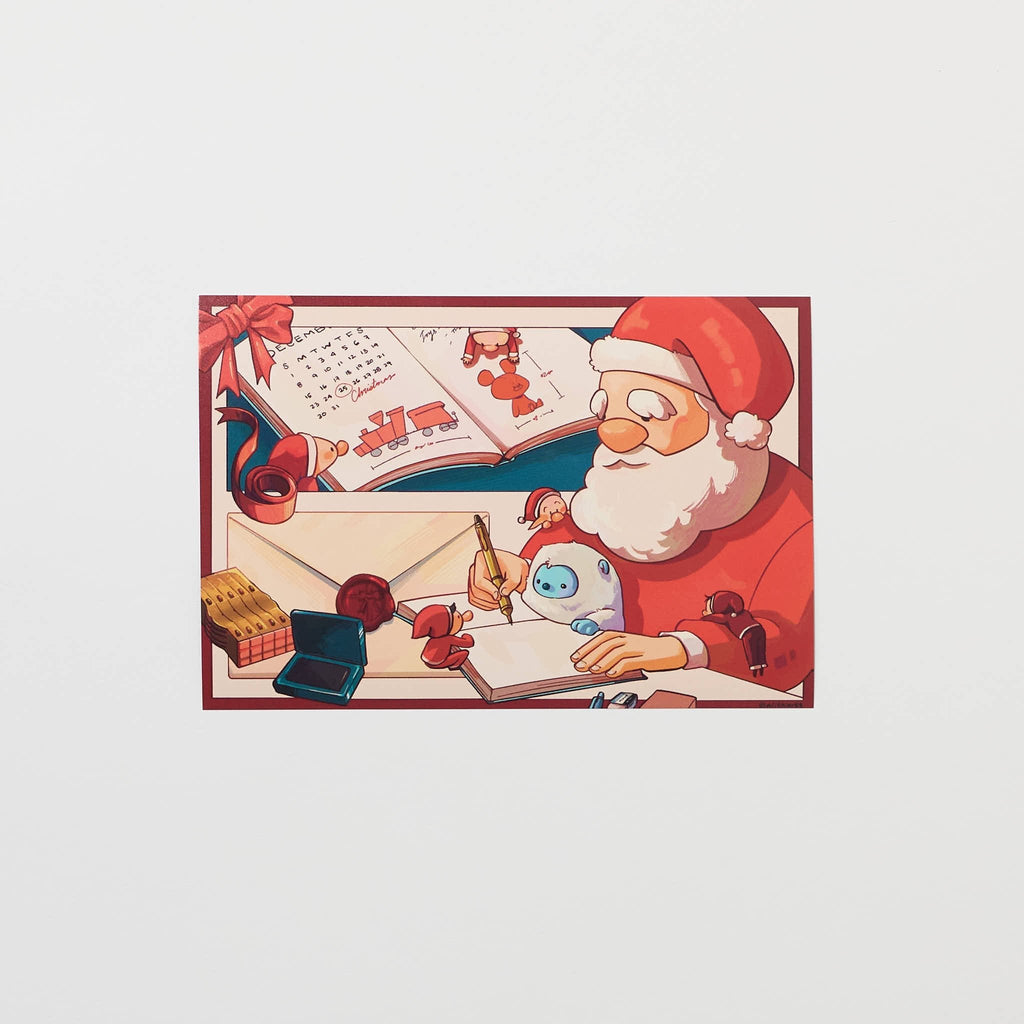 "Santa’s Workshop" Postcard by Alithia / Bungu