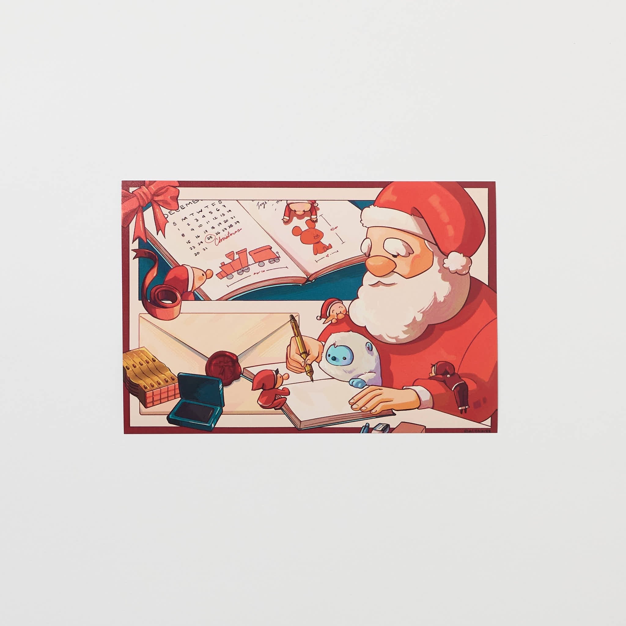 "Santa’s Workshop" Postcard by Alithia / Bungu