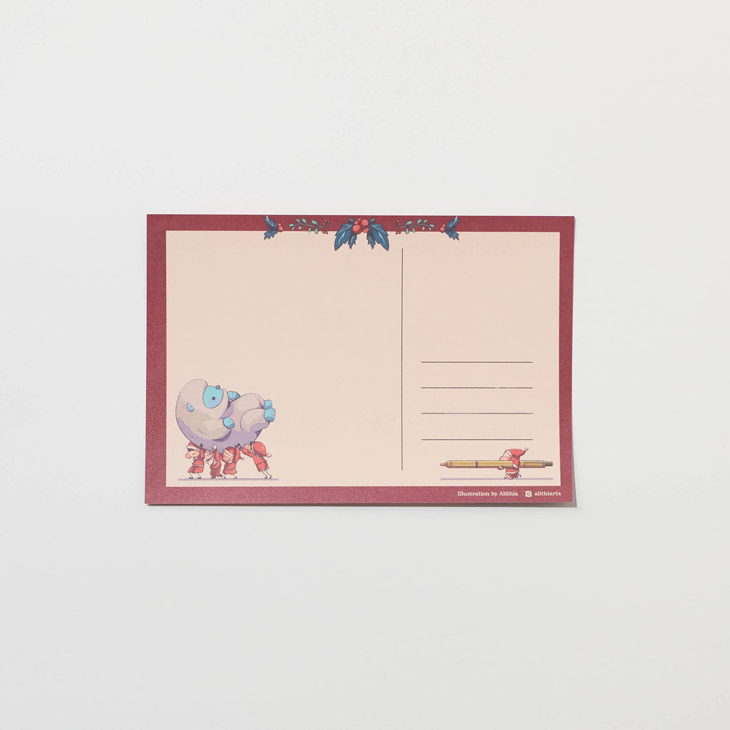 "Santa’s Workshop" Postcard by Alithia / Bungu