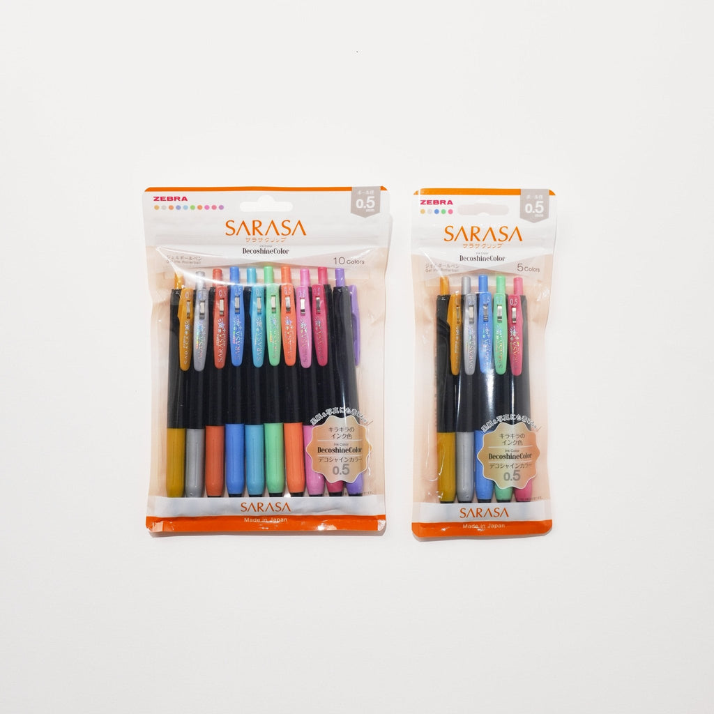 Sarasa Clip DecoShine Gel Ink Pen Set / Zebra