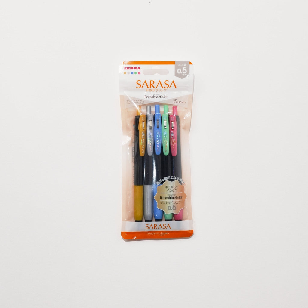 Sarasa Clip DecoShine Gel Ink Pen Set / Zebra
