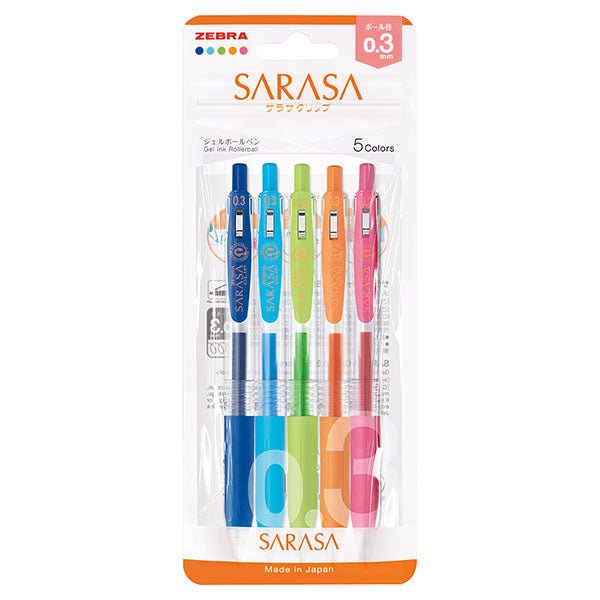Sarasa Clip Gel Ink Pen Set / Zebra