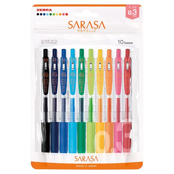 Sarasa Clip Gel Ink Pen Set / Zebra