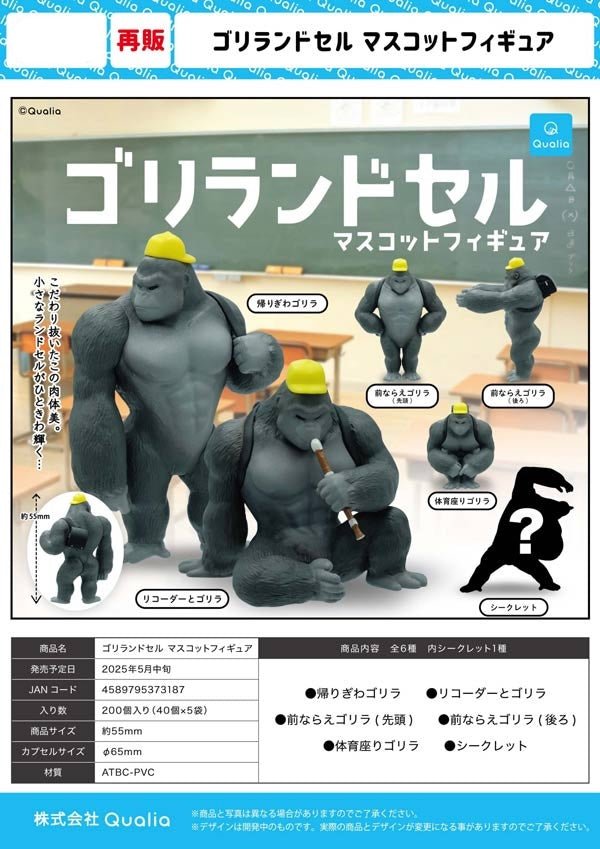 Schoolbag Gorilla Gacha Capsule