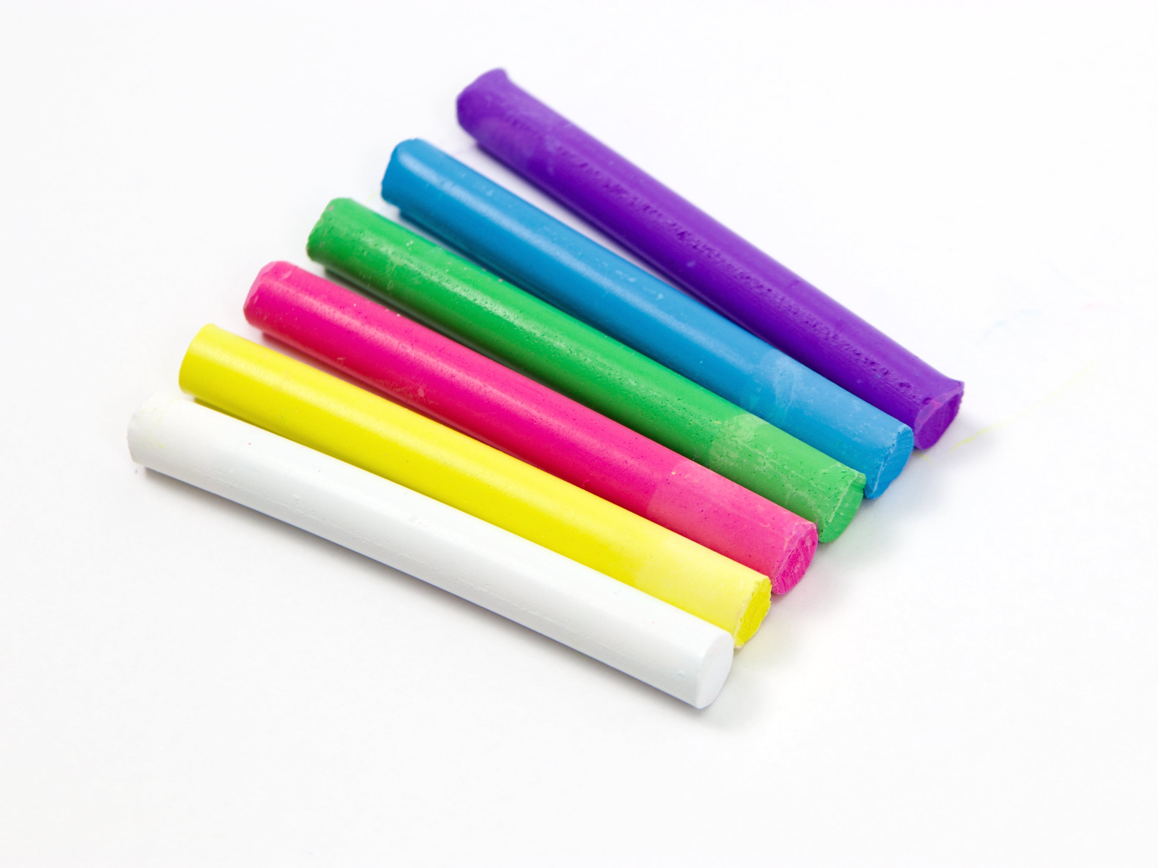 Rikagaku School Dustless Chalk Slim 6 Color Set