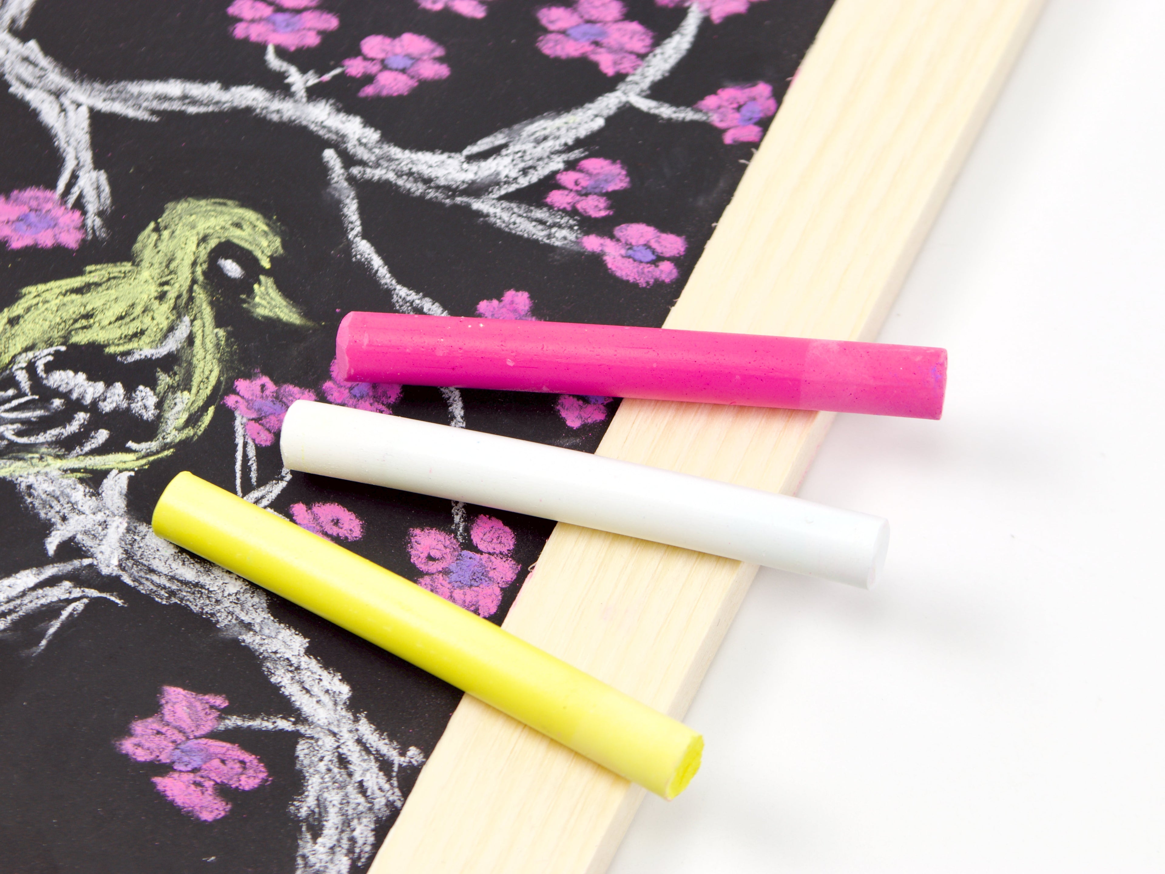 Rikagaku School Dustless Chalk Slim 6 Color Set