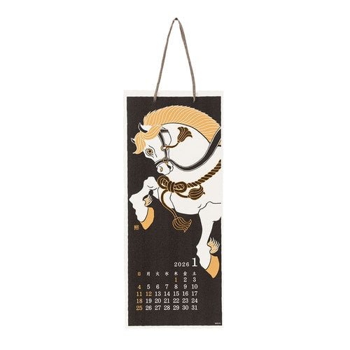 Seasonal Scenery Echizen Washi Paper Calendar 2026 / MIDORI