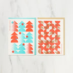 Season's Greetings Christmas Card / Letterpress Letters
