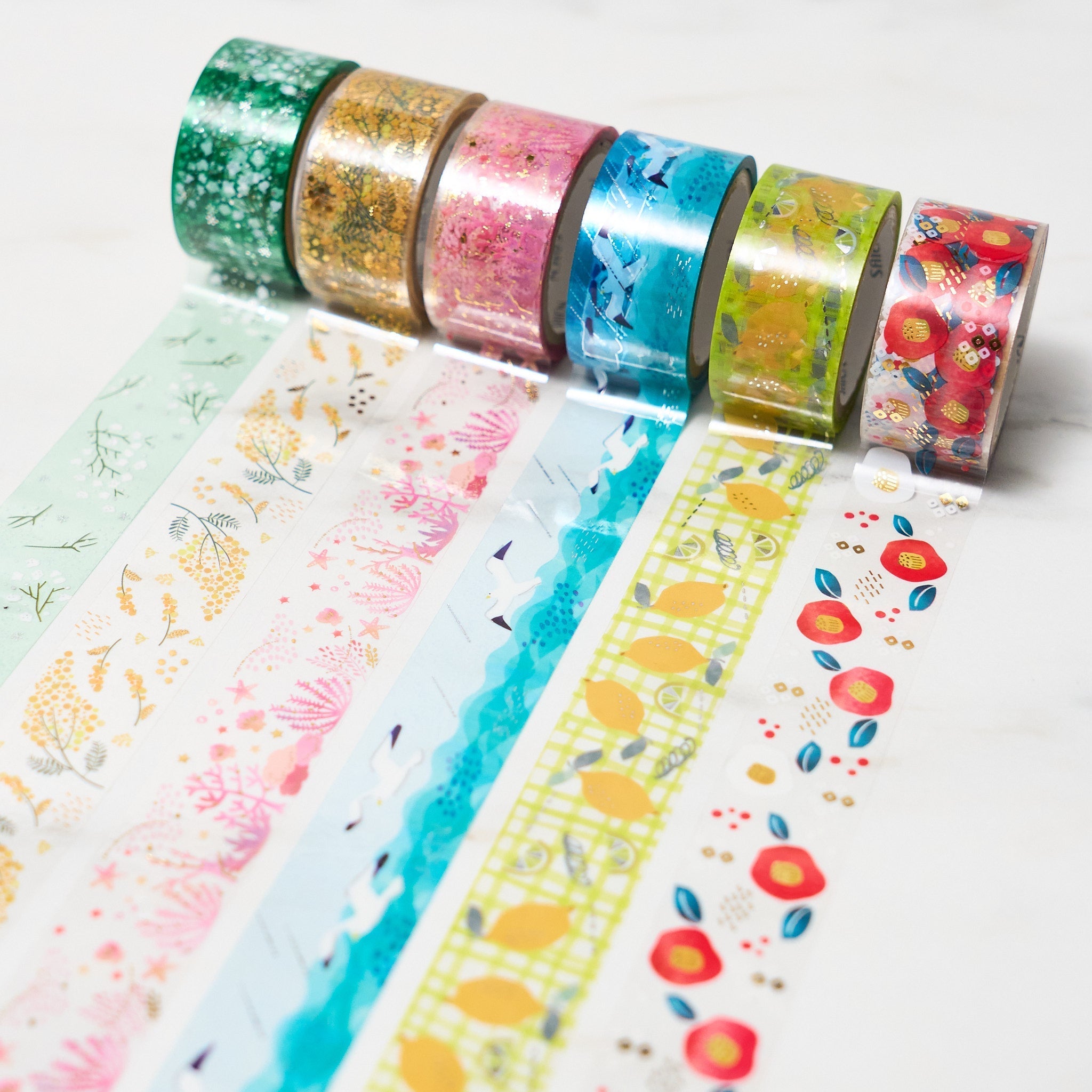 "Seasons" Series 20mm Clear Foil Masking Tape / SAIEN