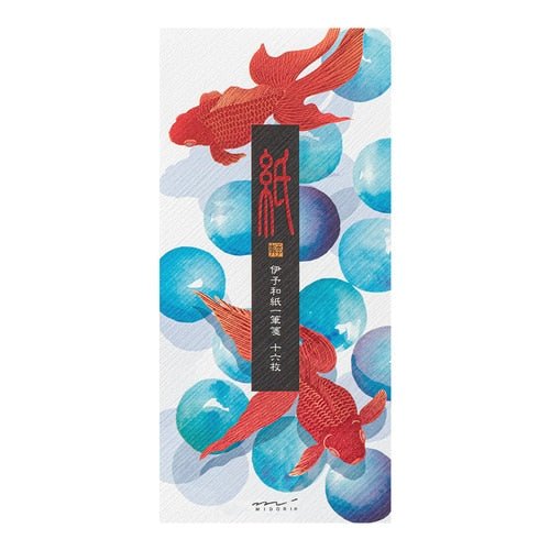 Seasons Silk-Print Envelope Letter Paper / MIDORI