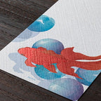 Seasons Silk-Print Envelope Letter Paper / MIDORI