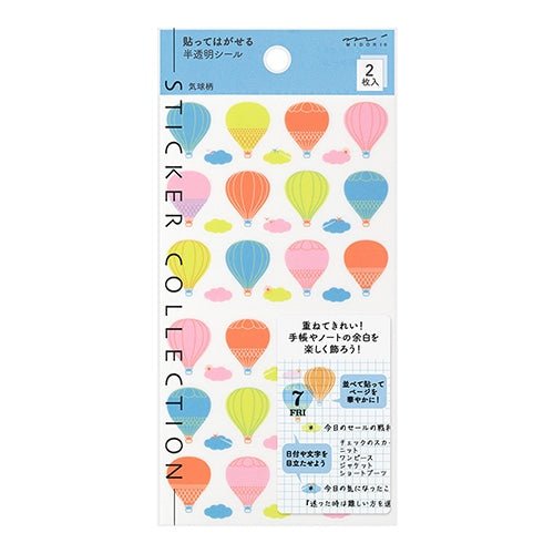 Semi-Transparent Journaling Sticker Collection / MIDORI