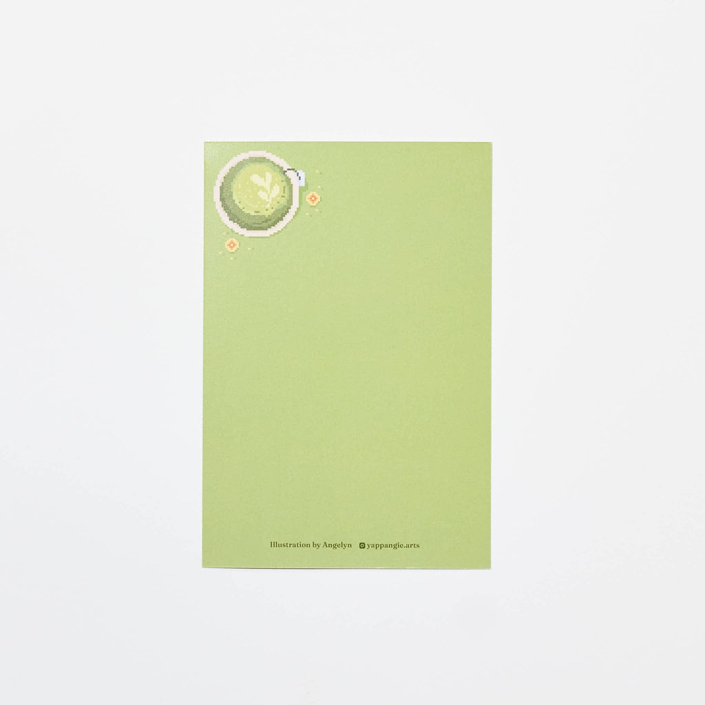 "Sew Matcha To Do" Postcard by Angelyn / Bungu