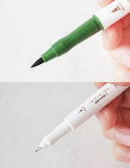 Shikiori Brush and Fine Dual-Tip Marker 5 Color Set / Sailor