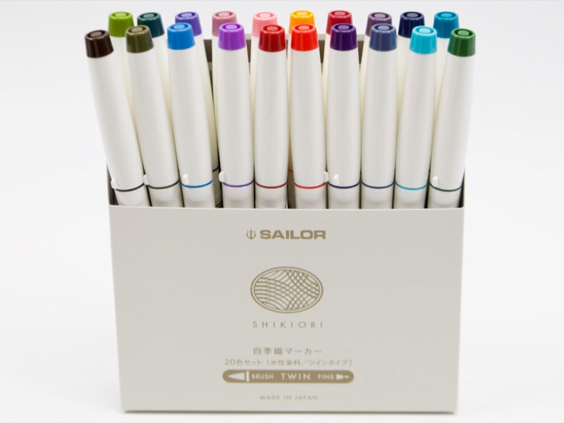 Sailor Shikiori Brush and Fine 20 Color Set