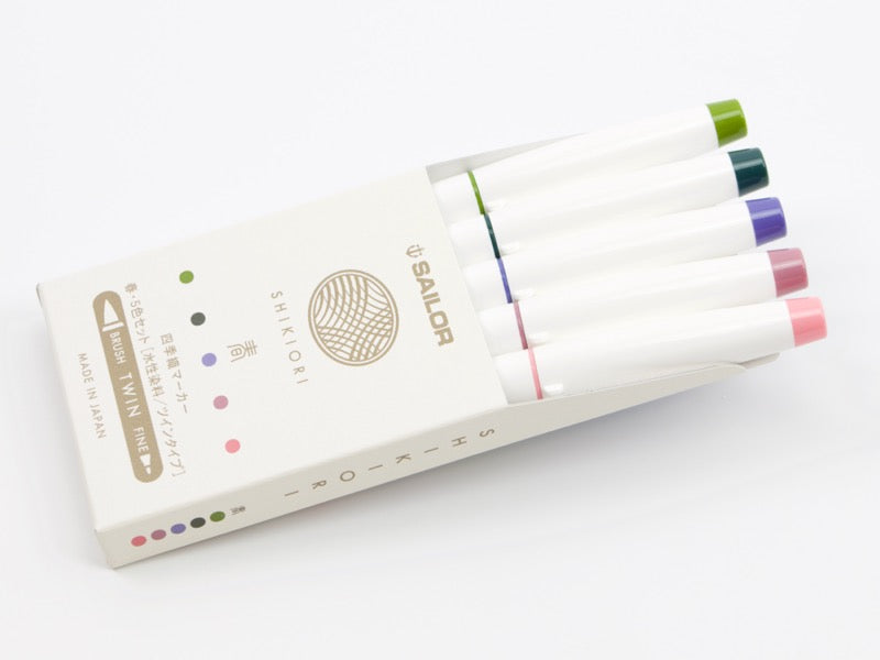 Sailor Shikiori Brush and Fine 5 Color Set