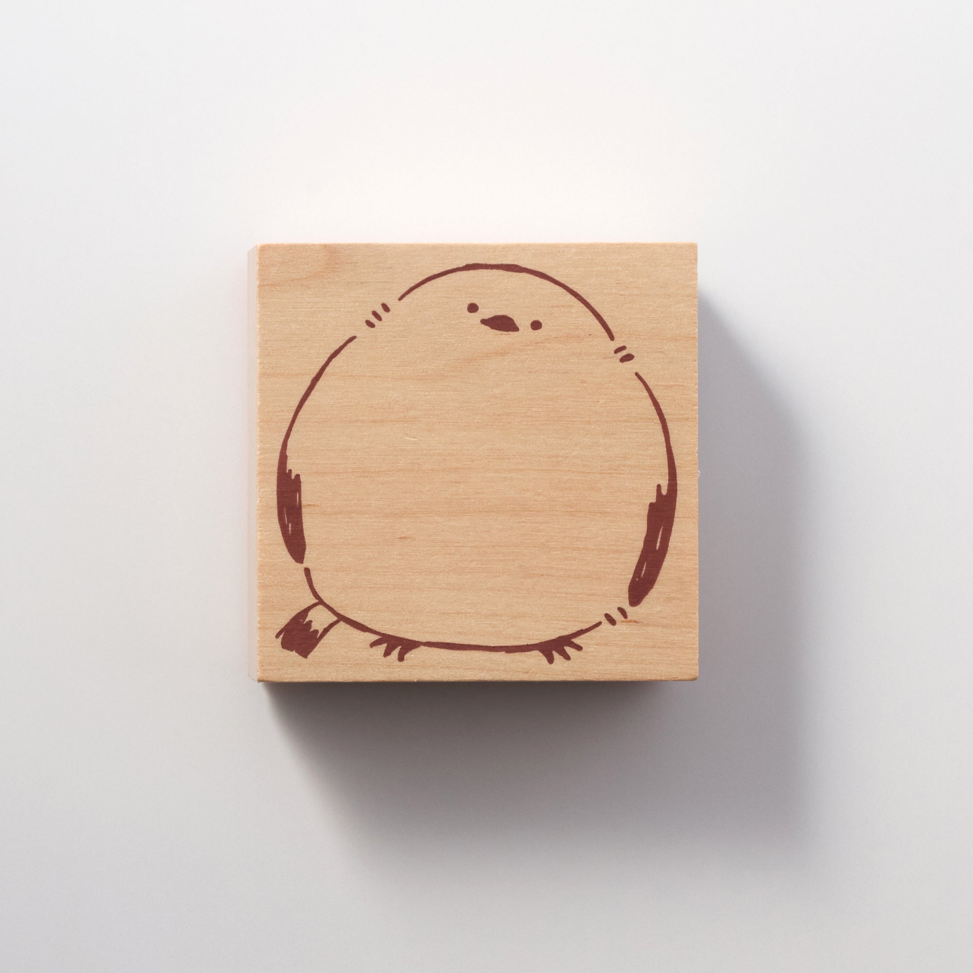 Shimaenaga Irodori Wooden Rubber Stamp Close-Up / BEVERLY