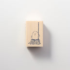 Shimaenaga Irodori Wooden Rubber Stamp Flag / BEVERLY