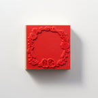 Shimaenaga Irodori Wooden Rubber Stamp Wreath / BEVERLY