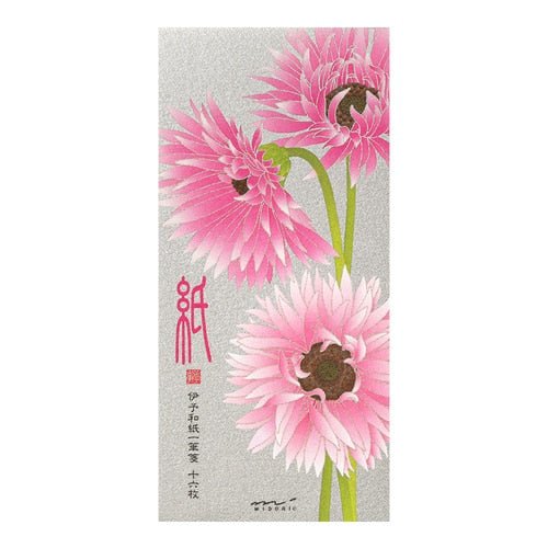 Seasons Silk-Print Envelope Letter Paper / MIDORI