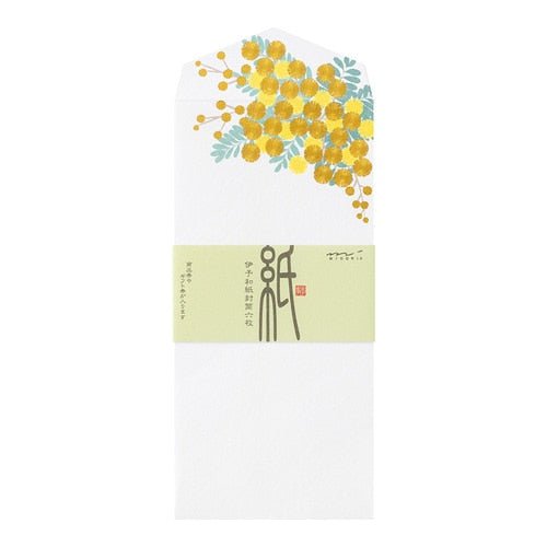Seasons Silk-Print Envelope / MIDORI