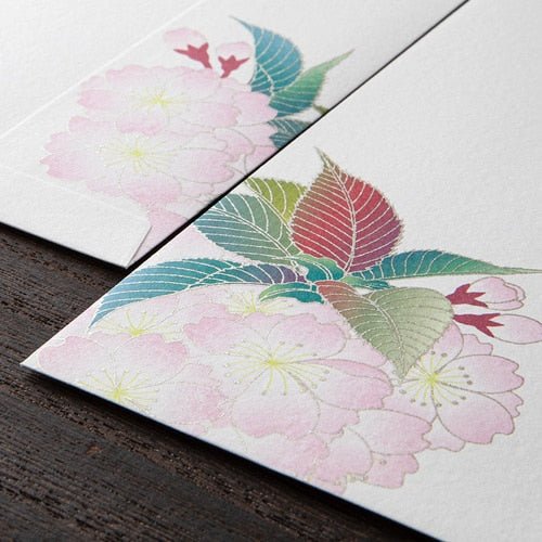 Seasons Silk-Print Envelope / MIDORI