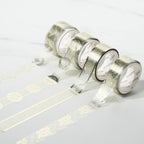 SODA 5th Edition Masking Tape White Gold Foil X-Cut Type / KING JIM
