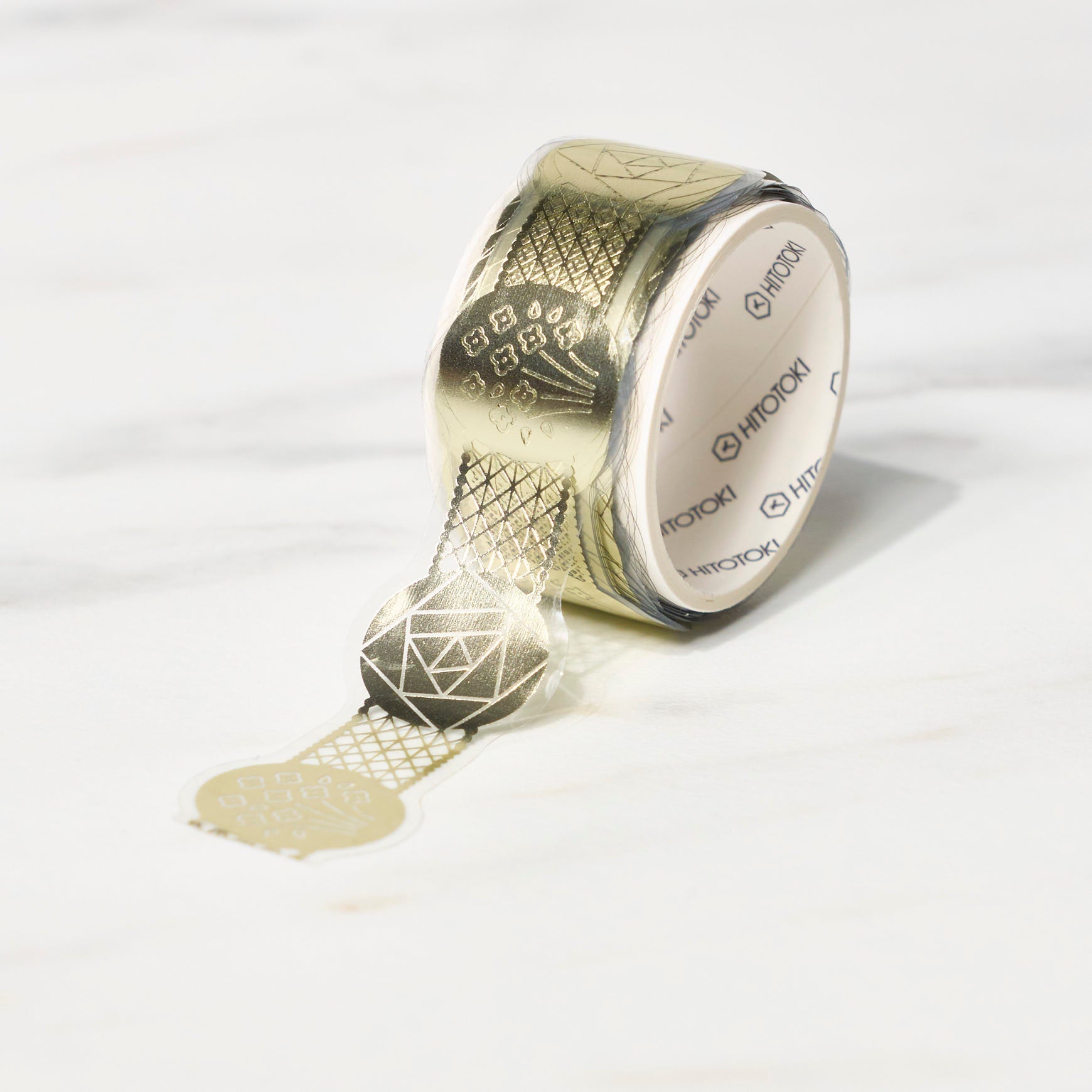 SODA 5th Edition Masking Tape White Gold Foil X-Cut Type / KING JIM