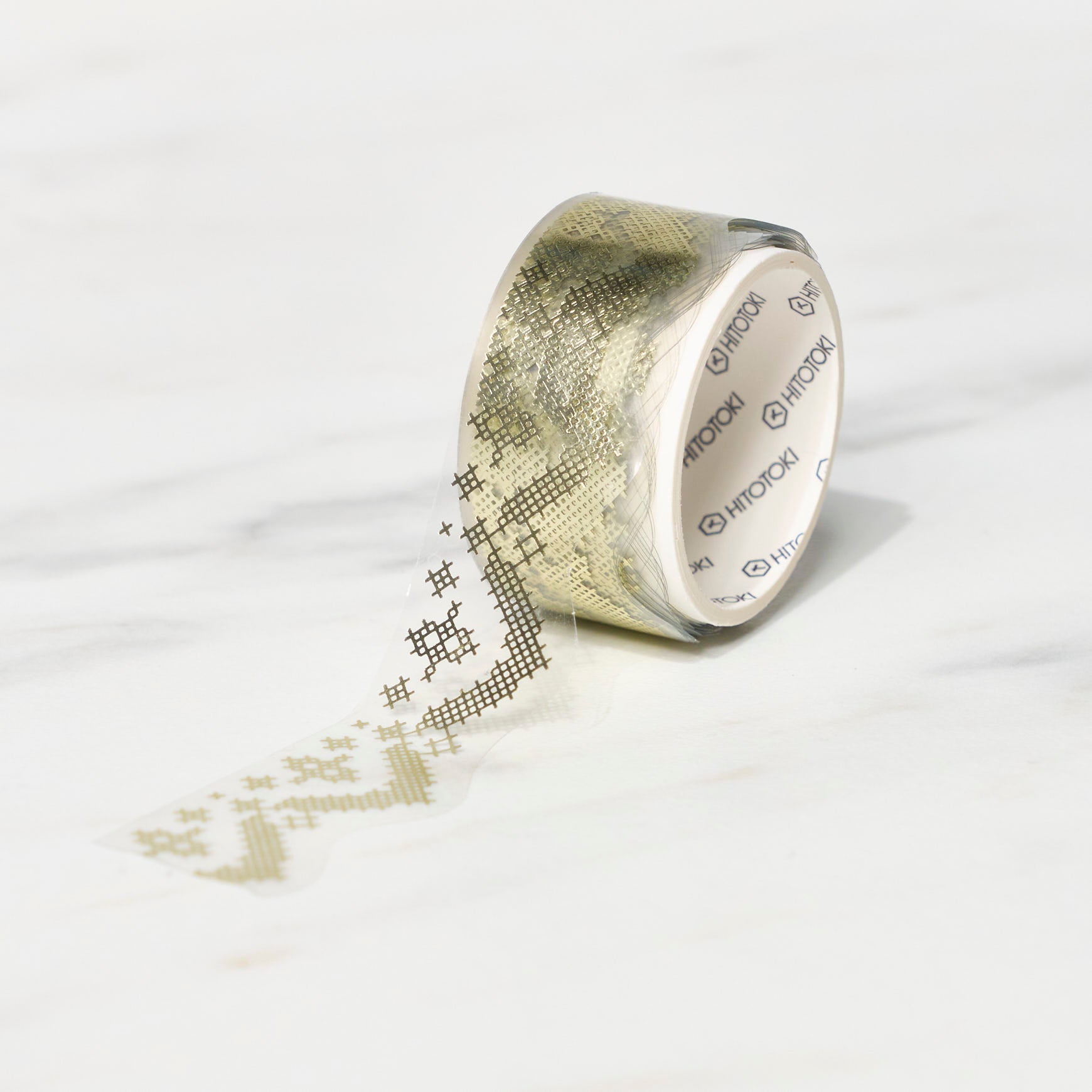 SODA 5th Edition Masking Tape White Gold Foil X-Cut Type / KING JIM