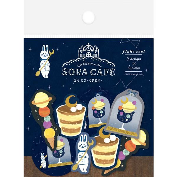 SORA CAFE Flake Seal Stickers / Furukawa Shiko