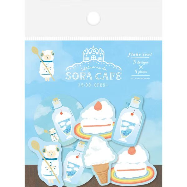 SORA CAFE Flake Seal Stickers / Furukawa Shiko